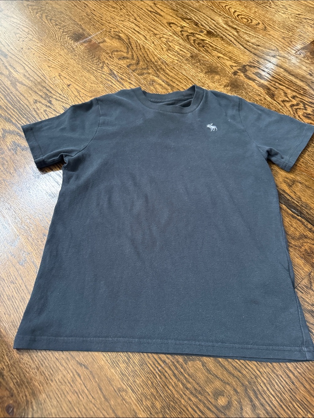 Abercrombie & Fitch Men's Black Short Sleeve Logo Tee